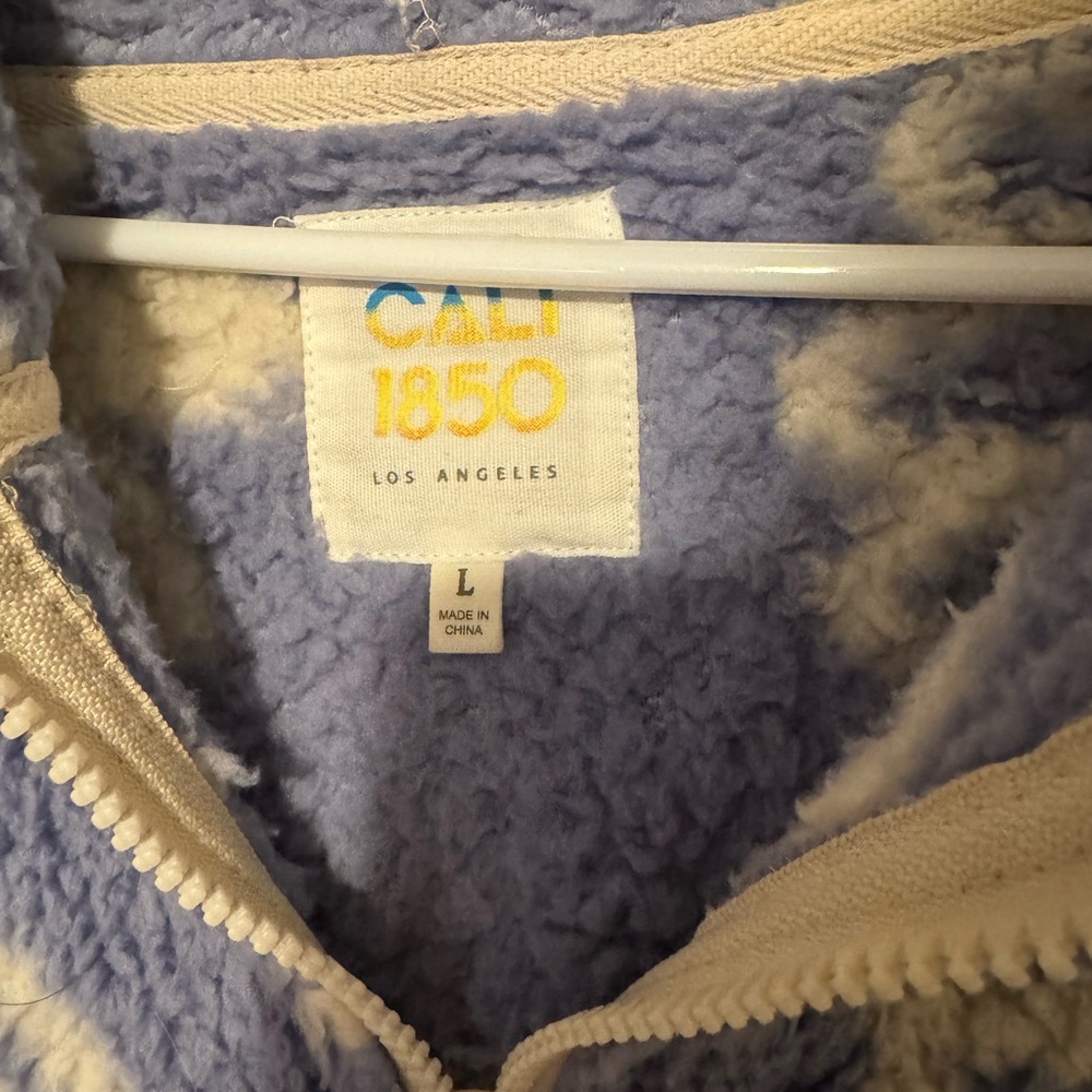 CALI 1850 Blue and Cream Fleece Jacket
